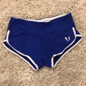 Royal blue running shorts